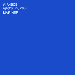 #1A4BCB - Mariner Color Image