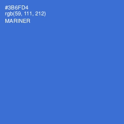 #3B6FD4 - Mariner Color Image