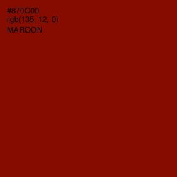 #870C00 - Maroon Color Image
