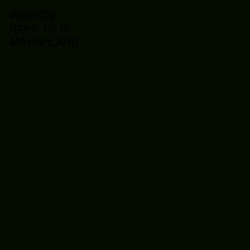 #040C00 - Marshland Color Image