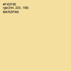 #F4DF9E - Marzipan Color Image