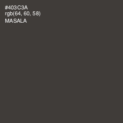 #403C3A - Masala Color Image