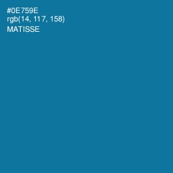 #0E759E - Matisse Color Image