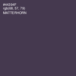 #44394F - Matterhorn Color Image