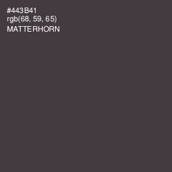#443B41 - Matterhorn Color Image