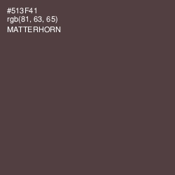 #513F41 - Matterhorn Color Image