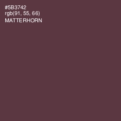 #5B3742 - Matterhorn Color Image
