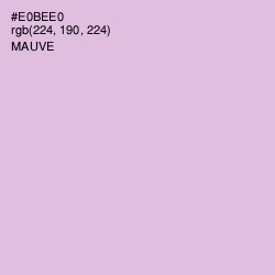 #E0BEE0 - Mauve Color Image