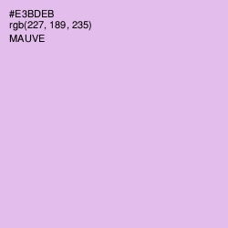 #E3BDEB - Mauve Color Image