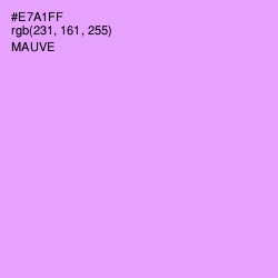 #E7A1FF - Mauve Color Image