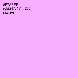 #F7AEFF - Mauve Color Image