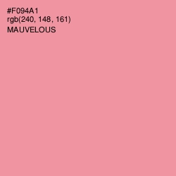 #F094A1 - Mauvelous Color Image