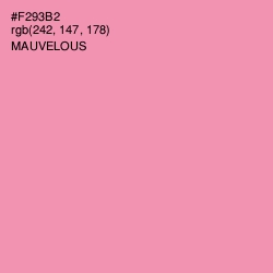#F293B2 - Mauvelous Color Image