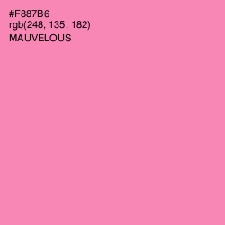 #F887B6 - Mauvelous Color Image