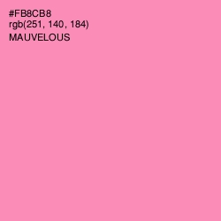 #FB8CB8 - Mauvelous Color Image