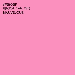 #FB90BF - Mauvelous Color Image