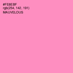 #FE8EBF - Mauvelous Color Image