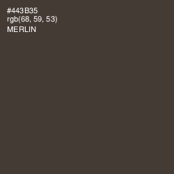 #443B35 - Merlin Color Image