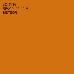 #D17110 - Meteor Color Image
