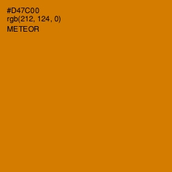 #D47C00 - Meteor Color Image