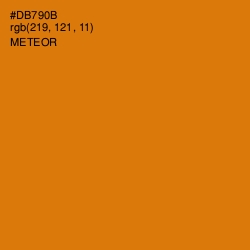 #DB790B - Meteor Color Image