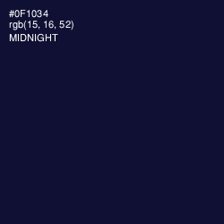 #0F1034 - Midnight Color Image