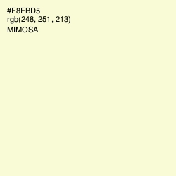 #F8FBD5 - Mimosa Color Image