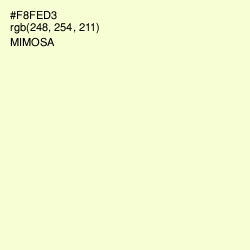 #F8FED3 - Mimosa Color Image