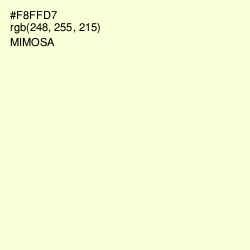 #F8FFD7 - Mimosa Color Image