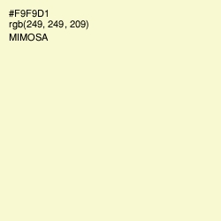#F9F9D1 - Mimosa Color Image