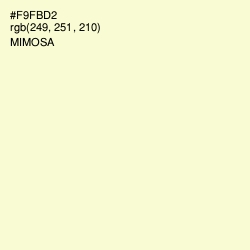 #F9FBD2 - Mimosa Color Image
