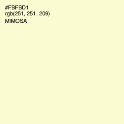 #FBFBD1 - Mimosa Color Image