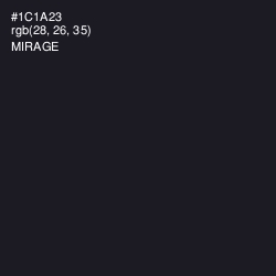 #1C1A23 - Mirage Color Image