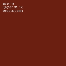 #6B1F11 - Moccaccino Color Image