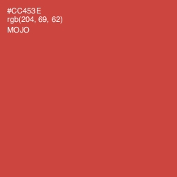 #CC453E - Mojo Color Image