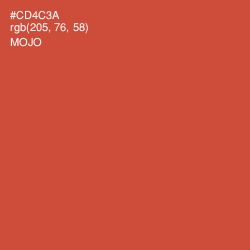 #CD4C3A - Mojo Color Image