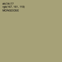#A7A177 - Mongoose Color Image
