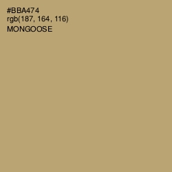 #BBA474 - Mongoose Color Image