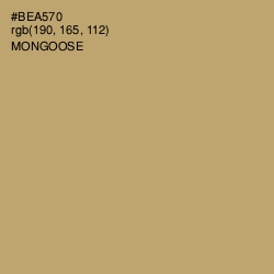 #BEA570 - Mongoose Color Image