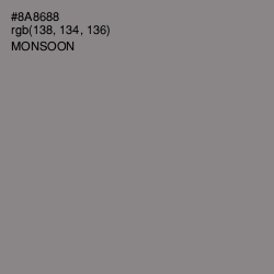 #8A8688 - Monsoon Color Image