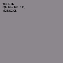 #8B878D - Monsoon Color Image
