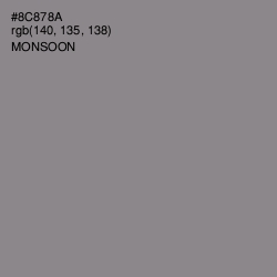#8C878A - Monsoon Color Image