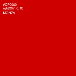 #CF0000 - Monza Color Image