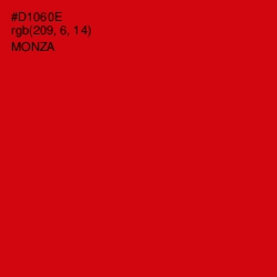 #D1060E - Monza Color Image