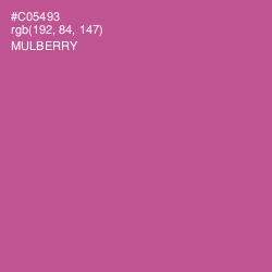 #C05493 - Mulberry Color Image