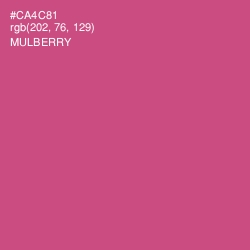 #CA4C81 - Mulberry Color Image