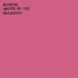 #CD5F82 - Mulberry Color Image