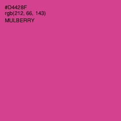 #D4428F - Mulberry Color Image