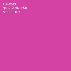 #D442A3 - Mulberry Color Image