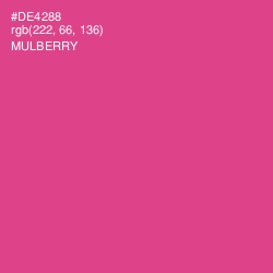 #DE4288 - Mulberry Color Image